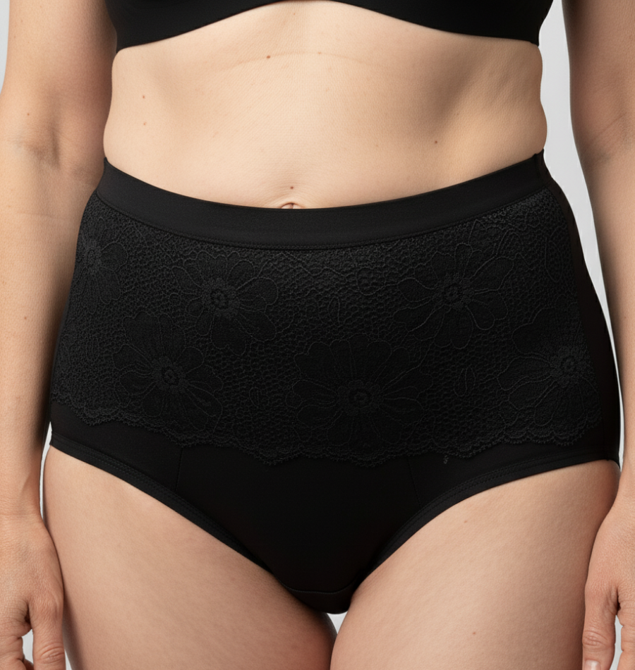 Brief met bloem kant – Zwaar Urineverlies