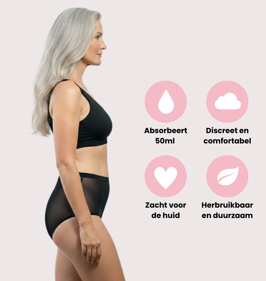 Brief met kant - Lichte incontinentie