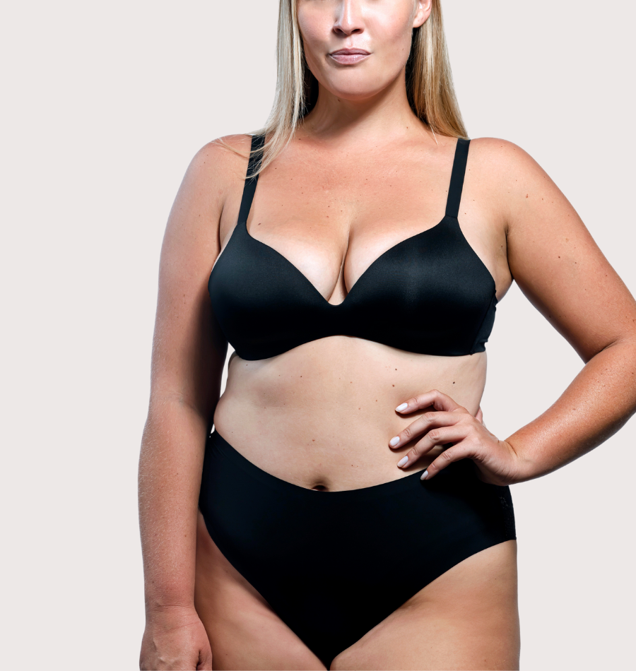 Brief met bloem kant