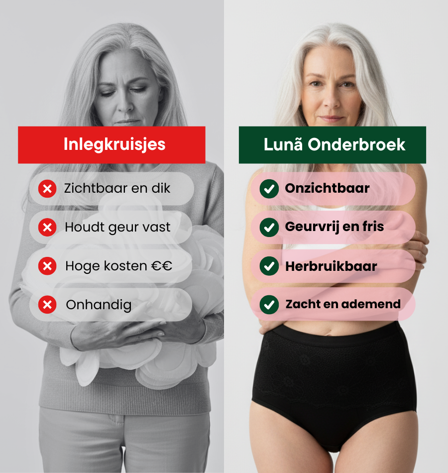 Brief met bloem kant – Extra Zwaar Urineverlies